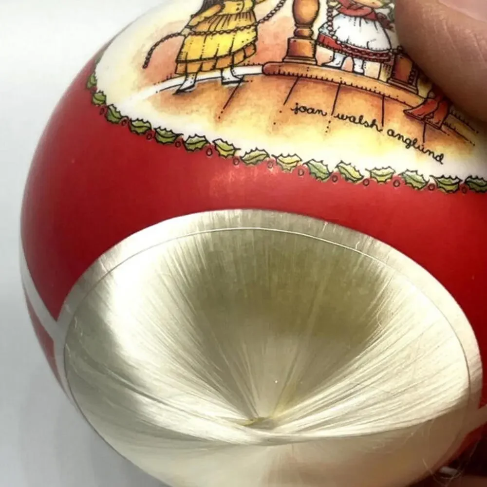 Vintage 1981 Joan Walsh Anglund Hallmark‎ Keepsake Satin Christmas Ornament